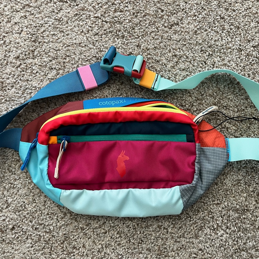 Cotopaxi x Hoka REI del dia Colorful Belt Bag 3L